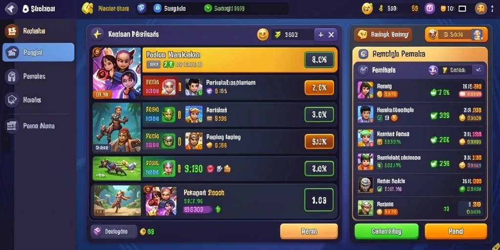Sistem reward yang menggiurkan untuk pemain.