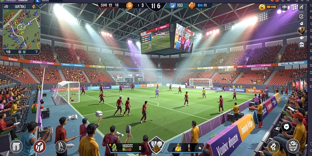 Screenshot ini memperlihatkan fitur interaksi sosial di dalam game.