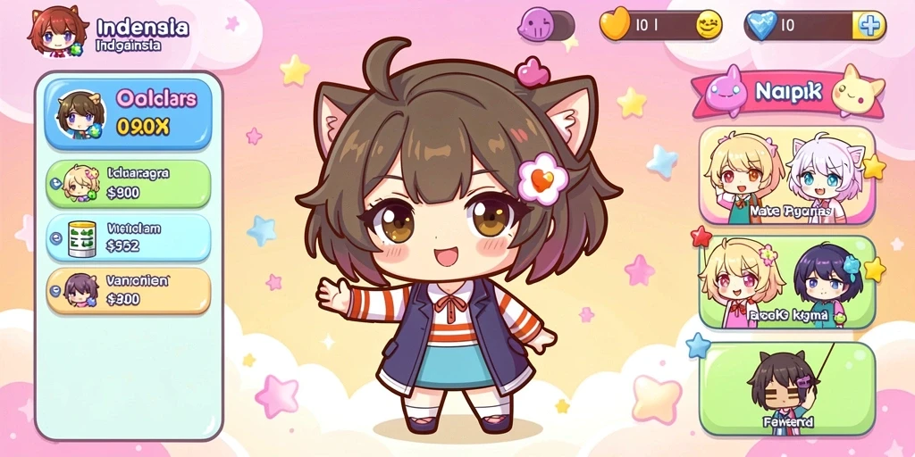 Tangkapan layar dari aksi mendebarkan dalam game.