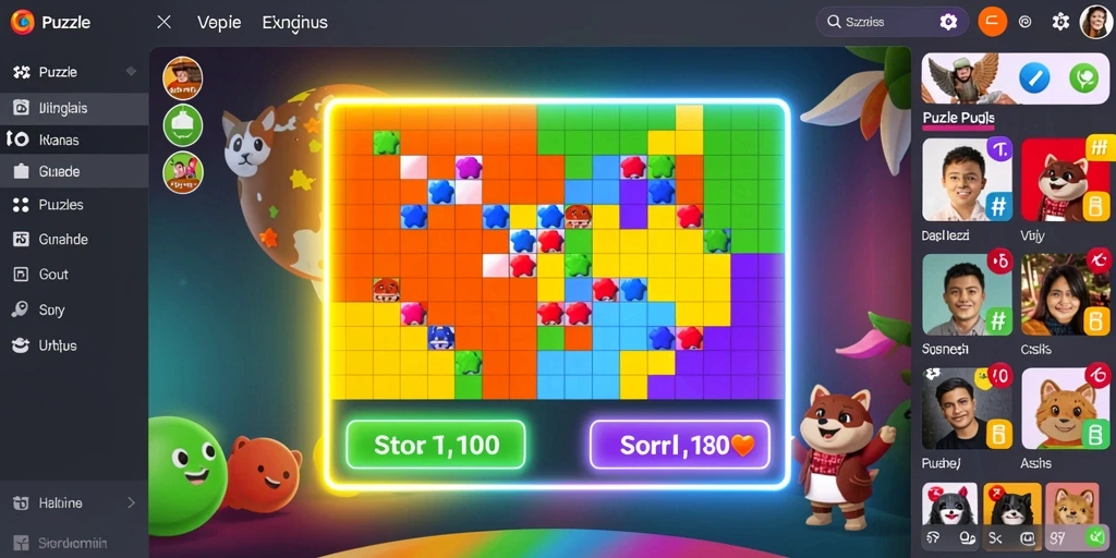 Deskripsi level yang penuh warna dan penuh tantangan.